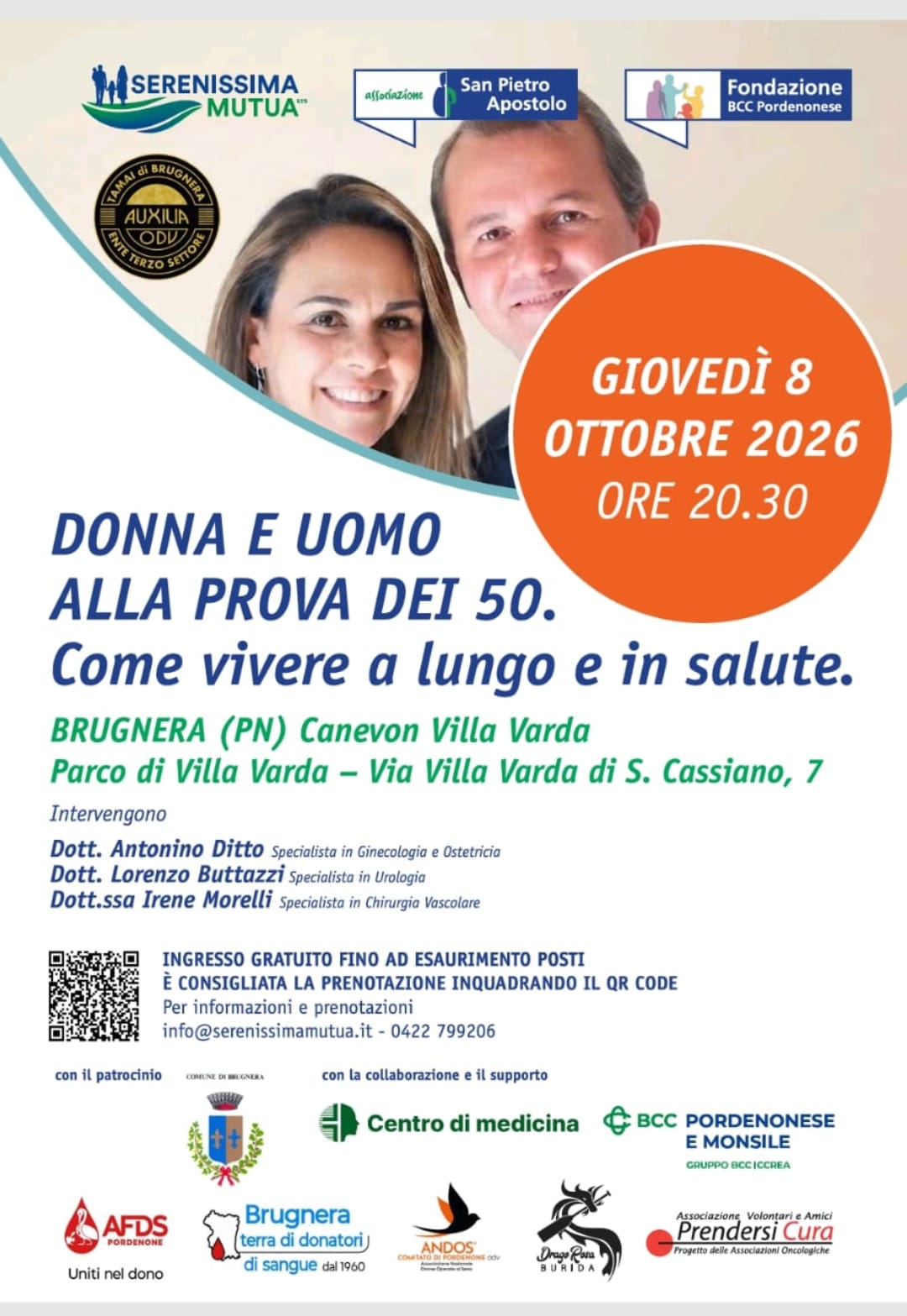 Donna e uomo alla prova dei 50. Come vivere a lungo e in salute.
